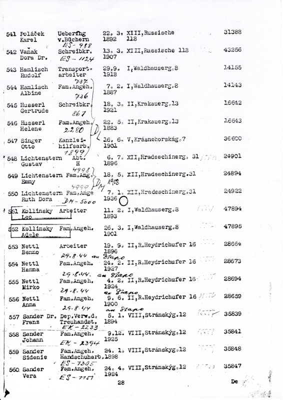 From the transport list De of 5th July 1943, APT 7431